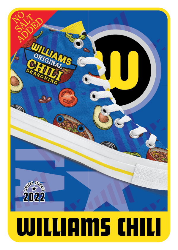 Williams All-Stars Chili trading card from Beast Creative Agency front