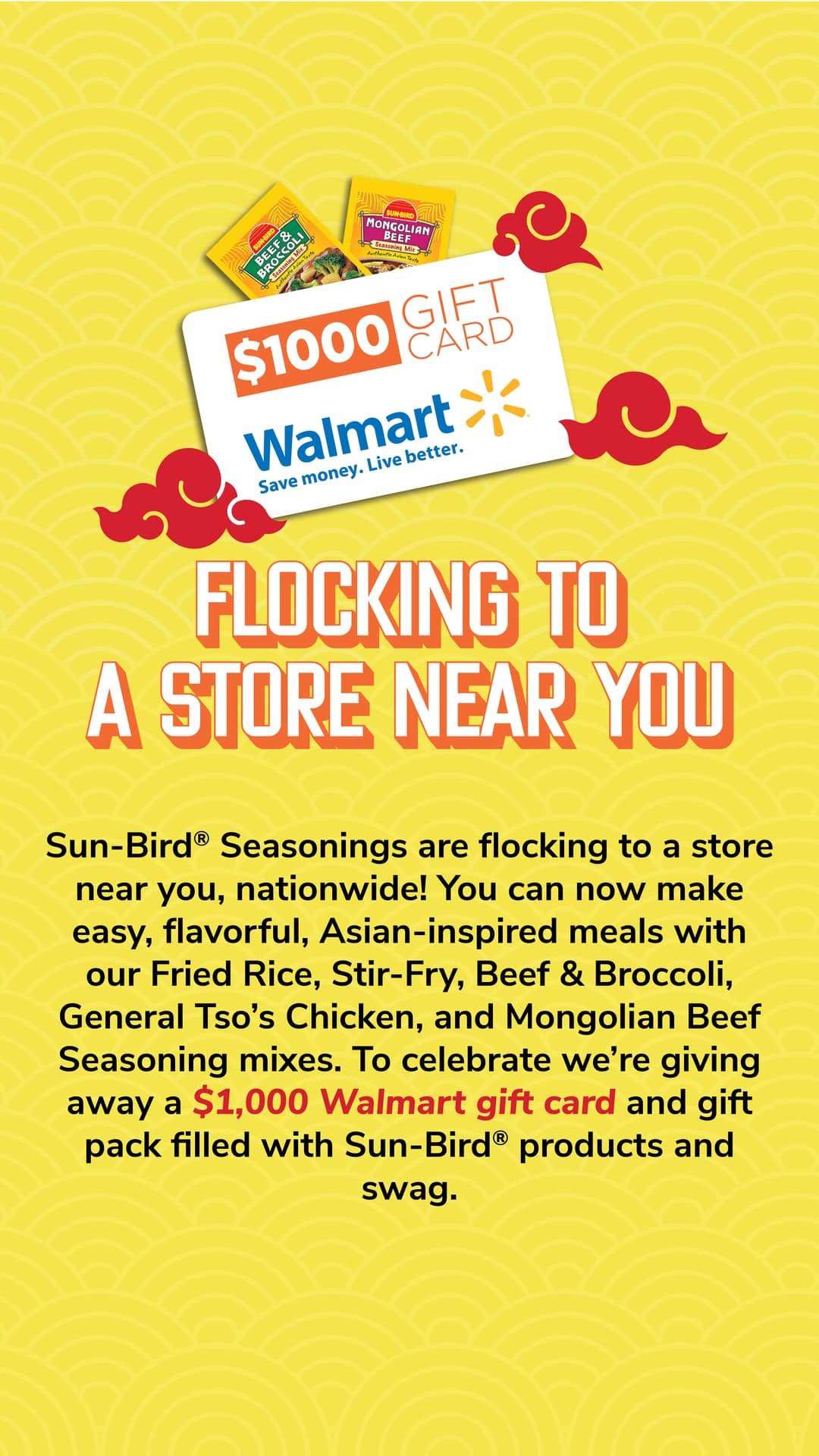 Sun-Bird mobile story: Flocking to a Store Near You sweepstakes