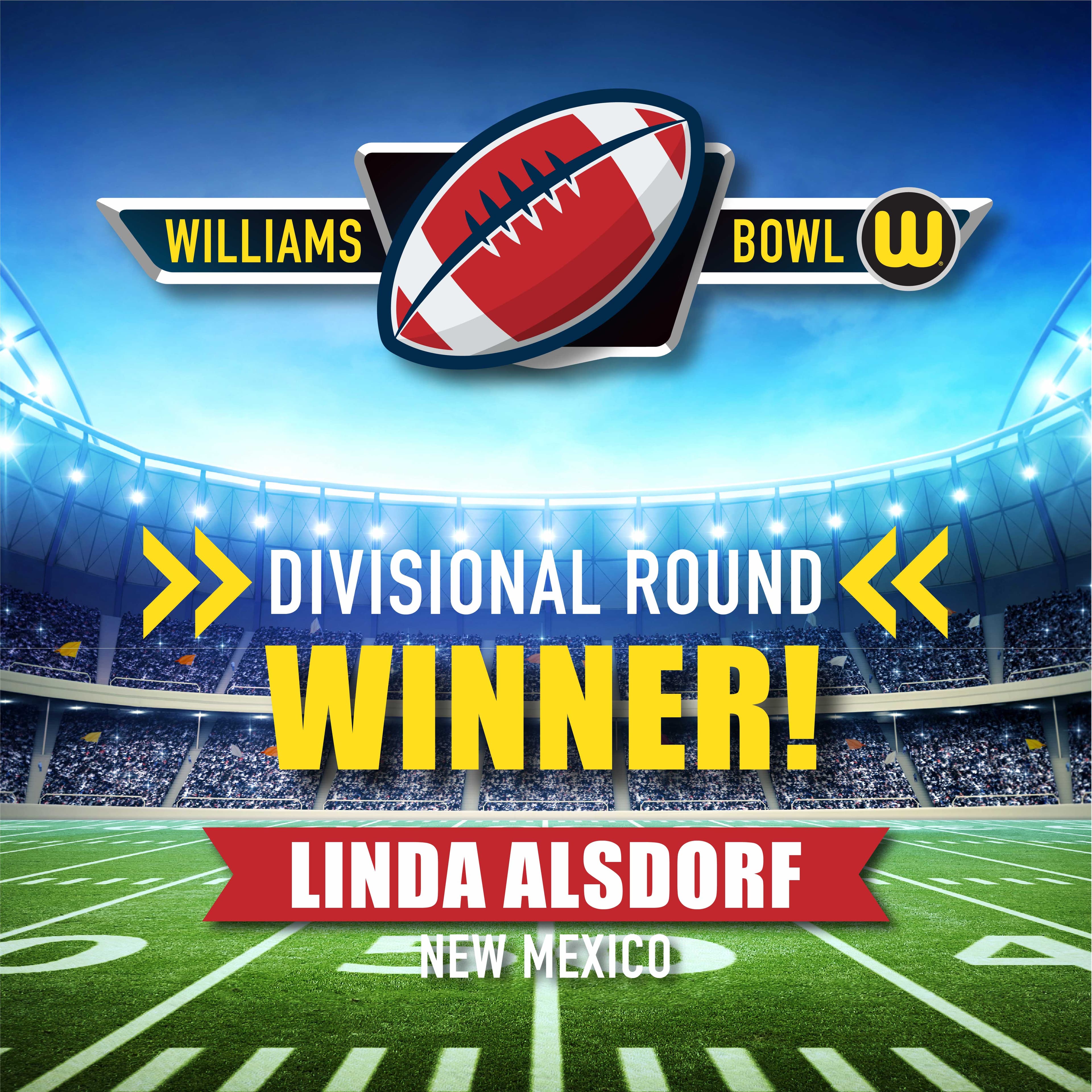 Williams Bowl Divisional Round winner announcement