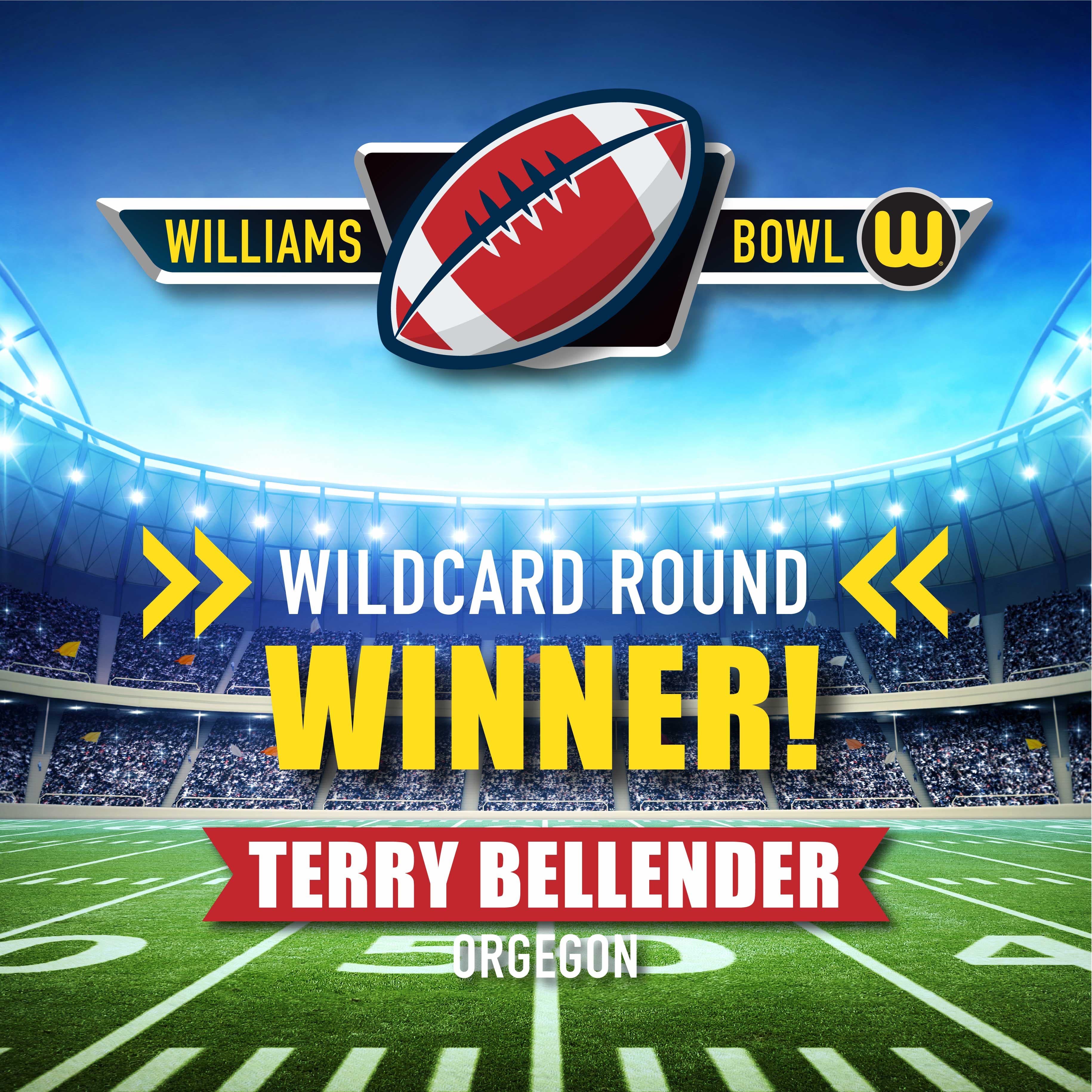 Williams Bowl Wildcard Round winner announcement