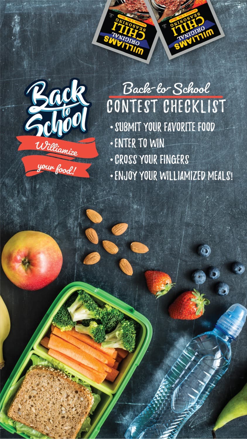 Williams BTS mobile story: Chalkboard lunchbox