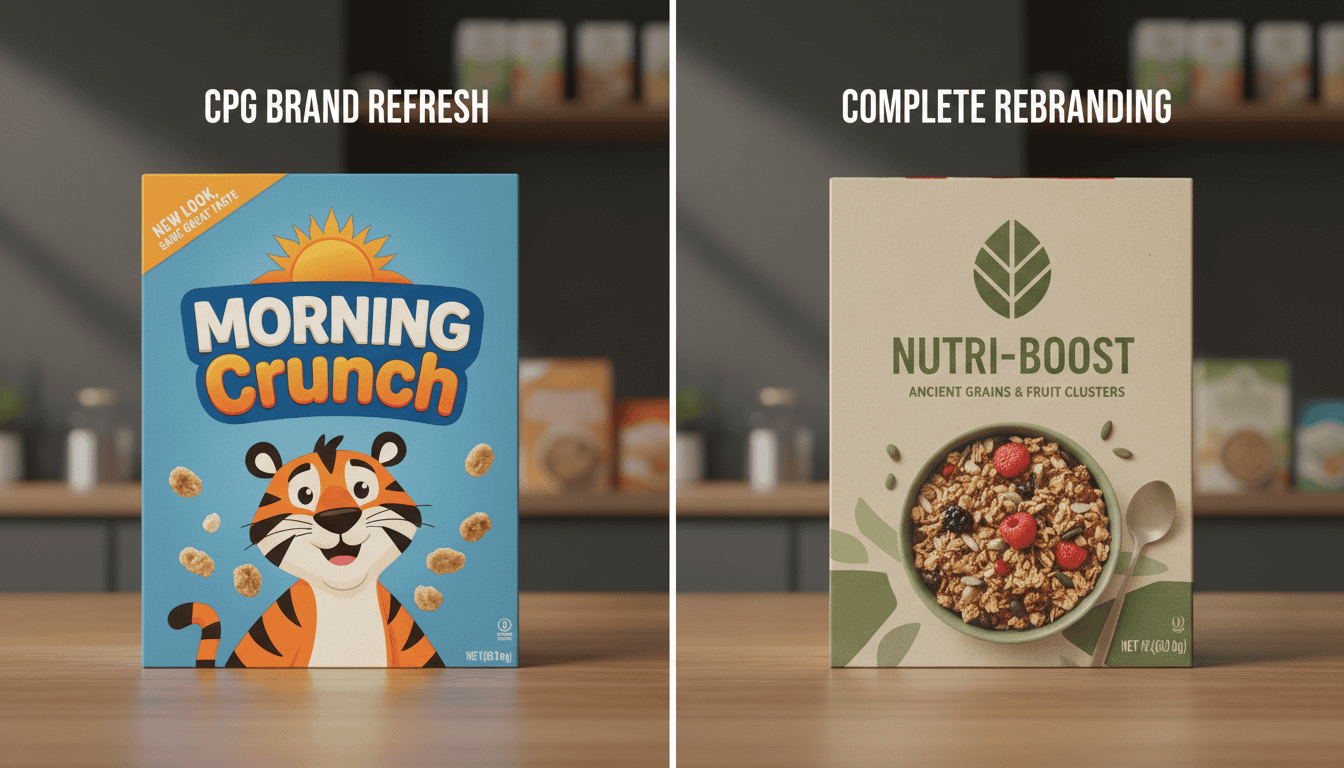 Understanding CPG Brand Refresh vs. Complete Rebranding
